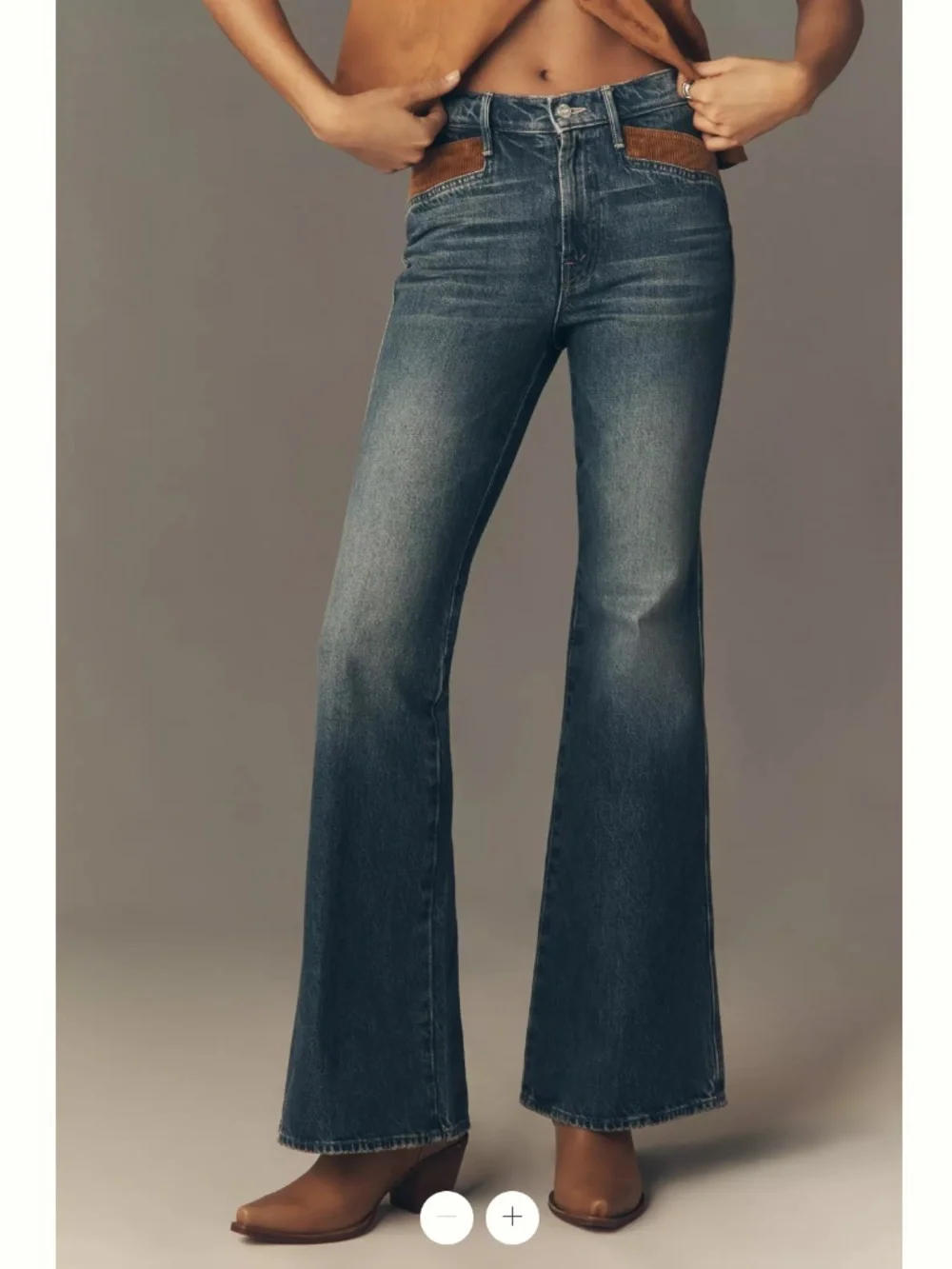 MOTHER Pointy Pocket Doozy High-Rise Flare-Leg Jeans